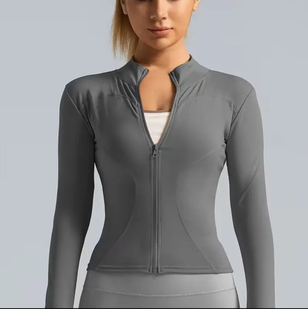 Women's Zip-Up Pickleball Athletic Jacket with Stretch Fit Design