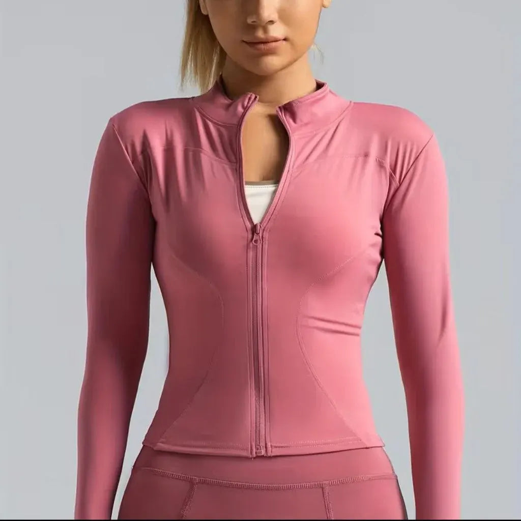Women's Zip-Up Pickleball Athletic Jacket with Stretch Fit Design
