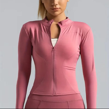 Women's Zip-Up Pickleball Athletic Jacket with Stretch Fit Design