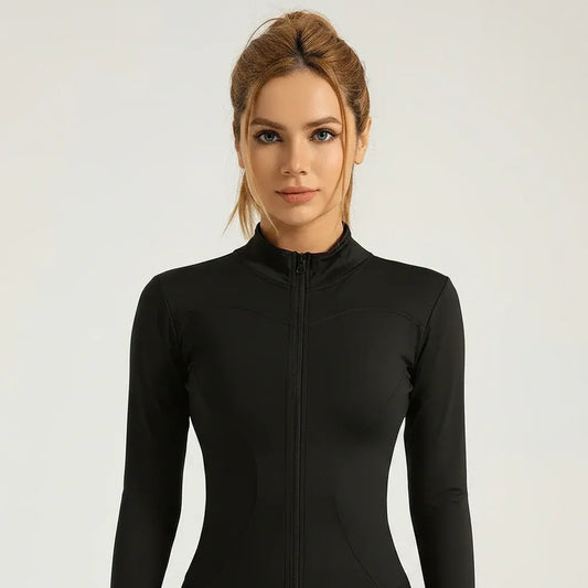 Women's Zip-Up Pickleball Athletic Jacket with Stretch Fit Design