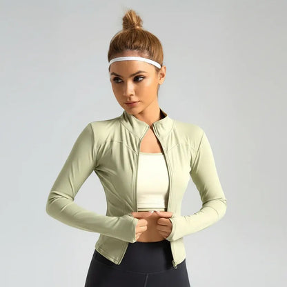 Women's Zip-Up Pickleball Athletic Jacket with Stretch Fit Design