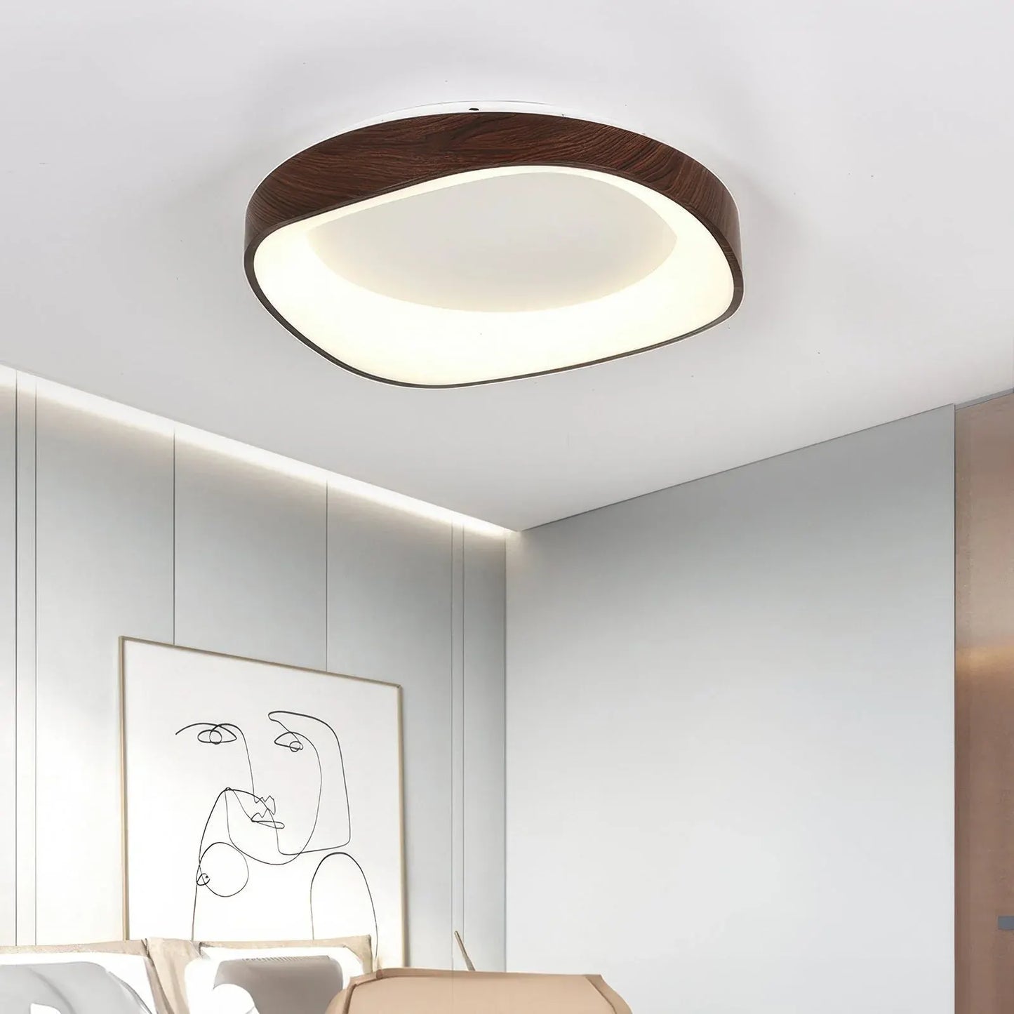 Wood Grain Nordic Style Ceiling Lamp Fixture