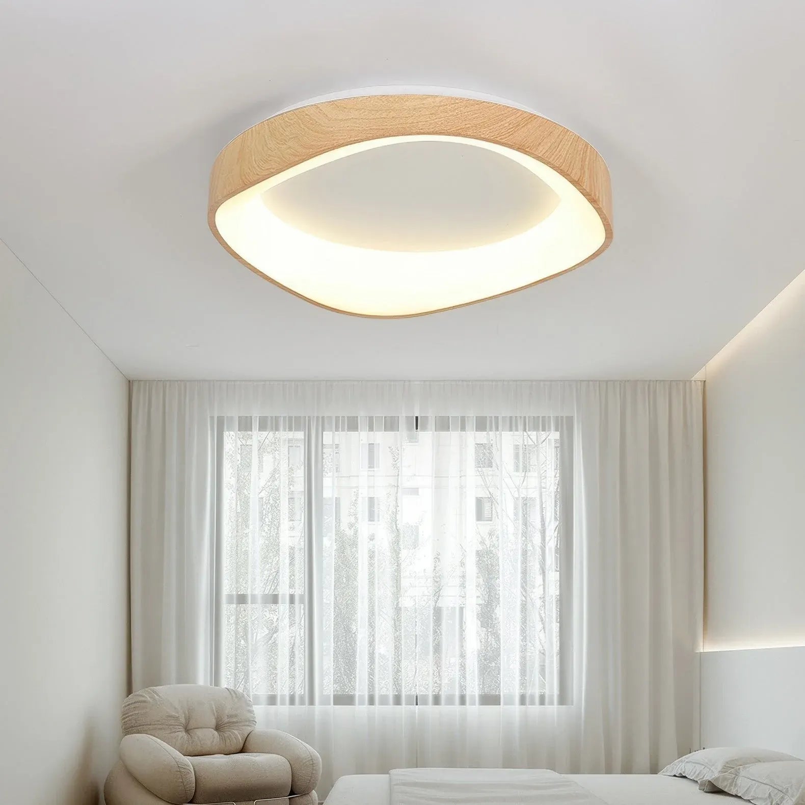 Wood Grain Nordic Style Ceiling Lamp Fixture
