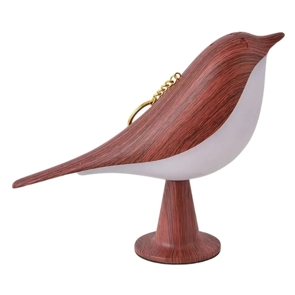 Wooden Bird-Shaped Rechargeable Table Accent Lamp