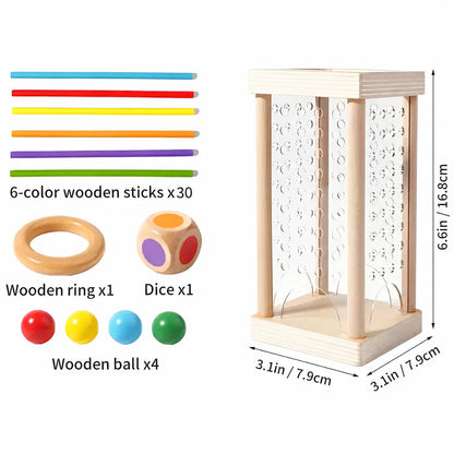 Wooden Concentration Family Board Game - Montessori Learning Toy