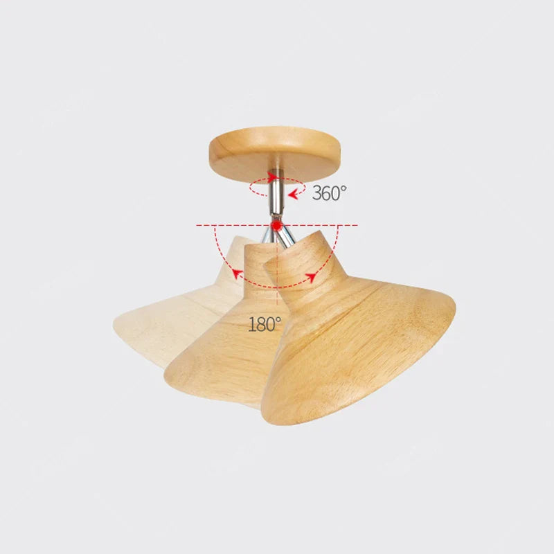 Wooden Cone Pendant Light | Nordic-Style Ceiling Fixture