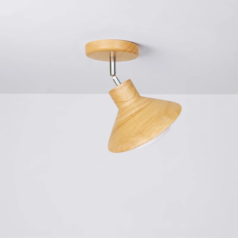 Wooden Cone Pendant Light | Nordic-Style Ceiling Fixture