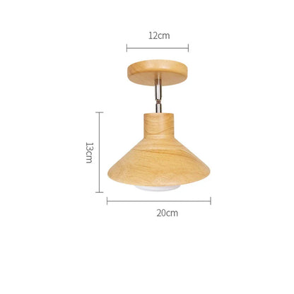 Wooden Cone Pendant Light | Nordic-Style Ceiling Fixture