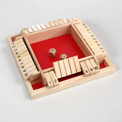 Wooden Math Learning Game Set for Family Tabletop Education