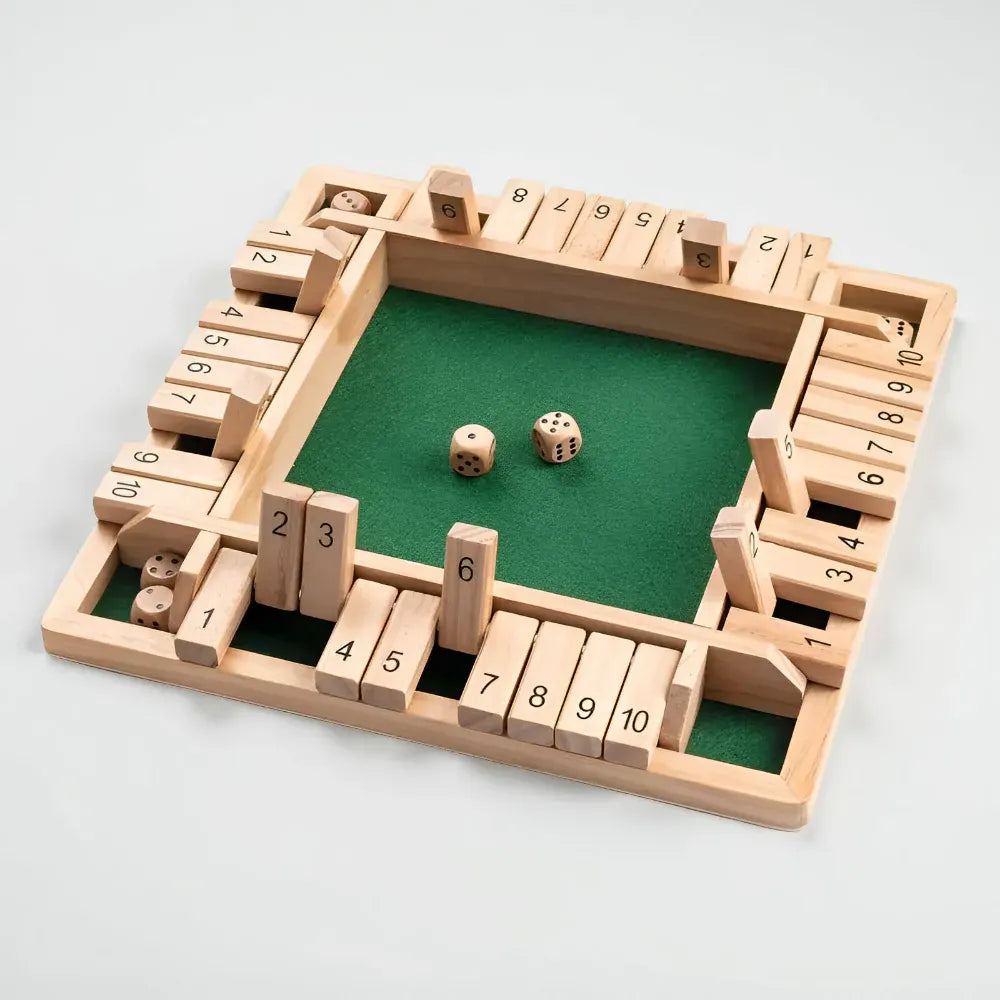 Wooden Math Learning Game Set for Family Tabletop Education