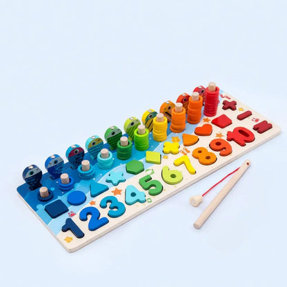 Wooden Montessori Activity Board Learning Toy for Toddlers