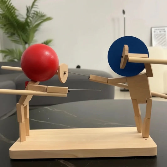 Wooden Sword Balloon Duel Party Game Active Indoor Fun