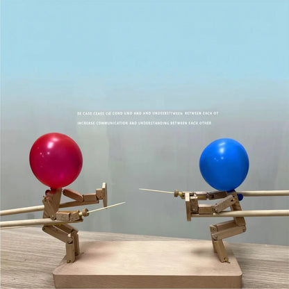 Wooden Sword Balloon Duel Party Game Active Indoor Fun