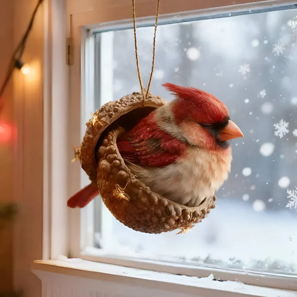 Woodland Acorn Animal Tree Christmas Ornament Decor Set