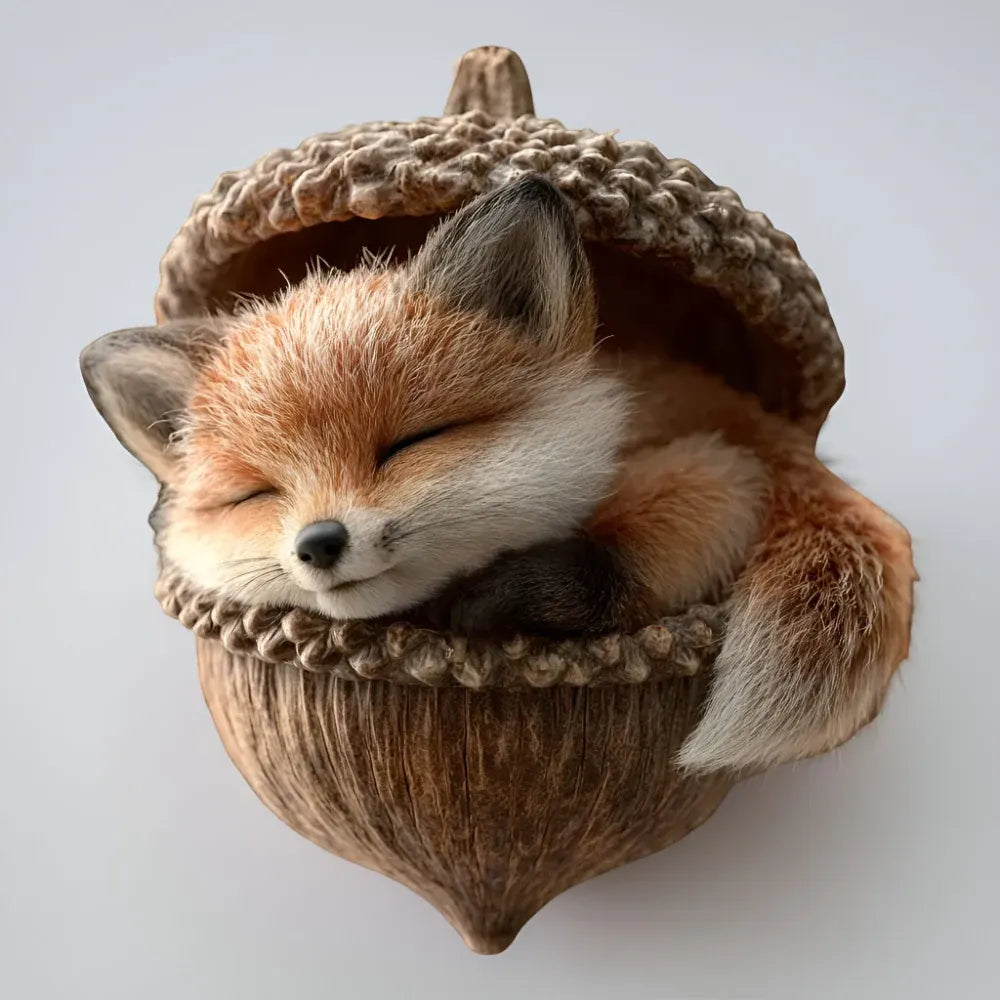 Woodland Acorn Animal Tree Christmas Ornament Decor Set