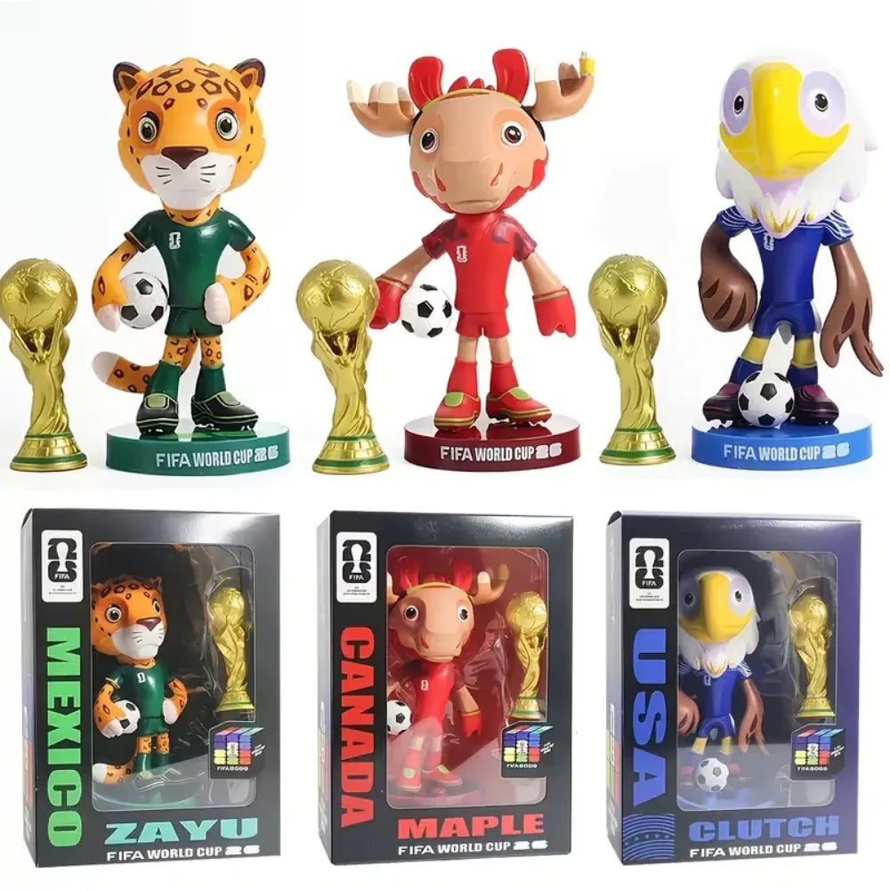World Cup Fan Air Horn Set with Megaphone Mascot Figurine for Events
