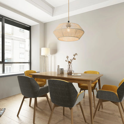 Woven Paper Rope Pendant Lamp Shade | Modern Natural Design