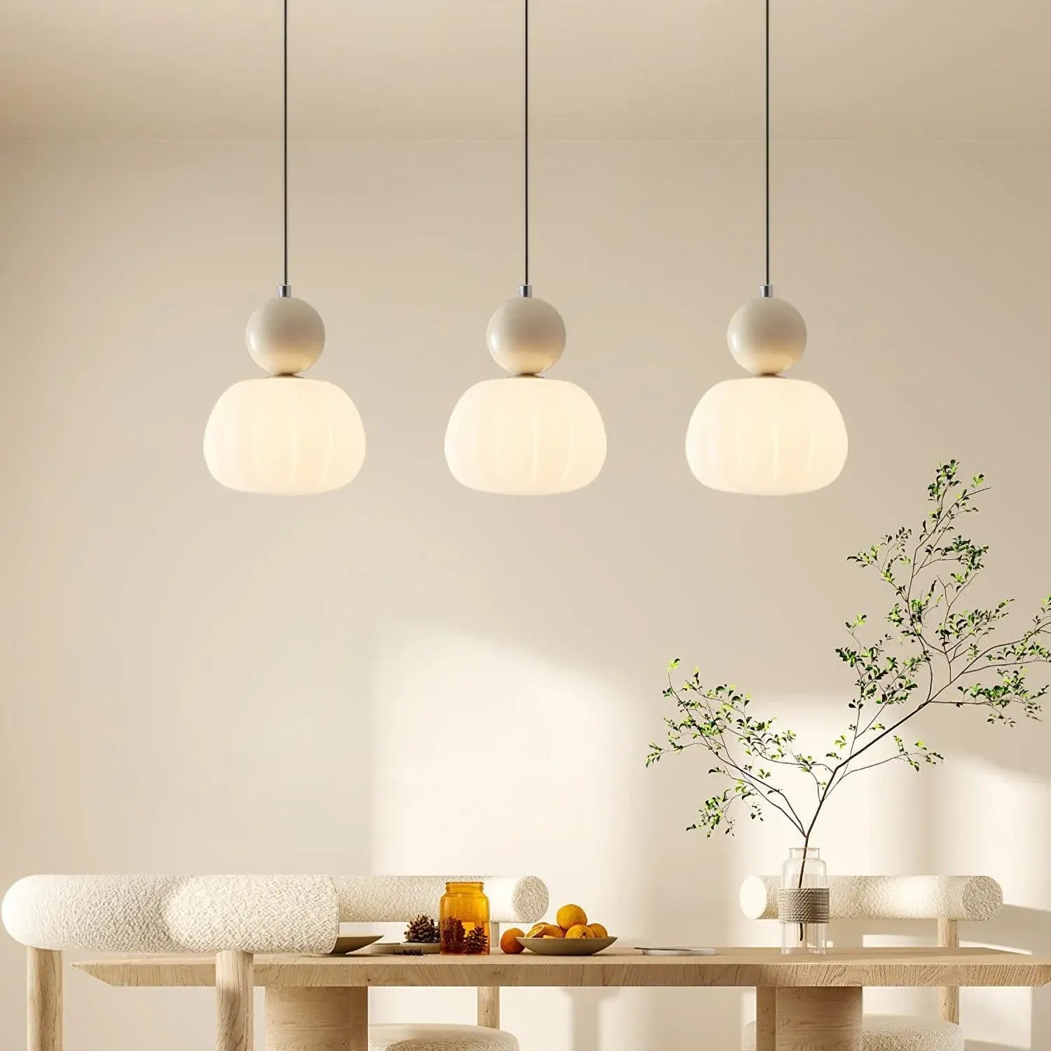Yedra Pendant Light | Round Organic Acrylic Design