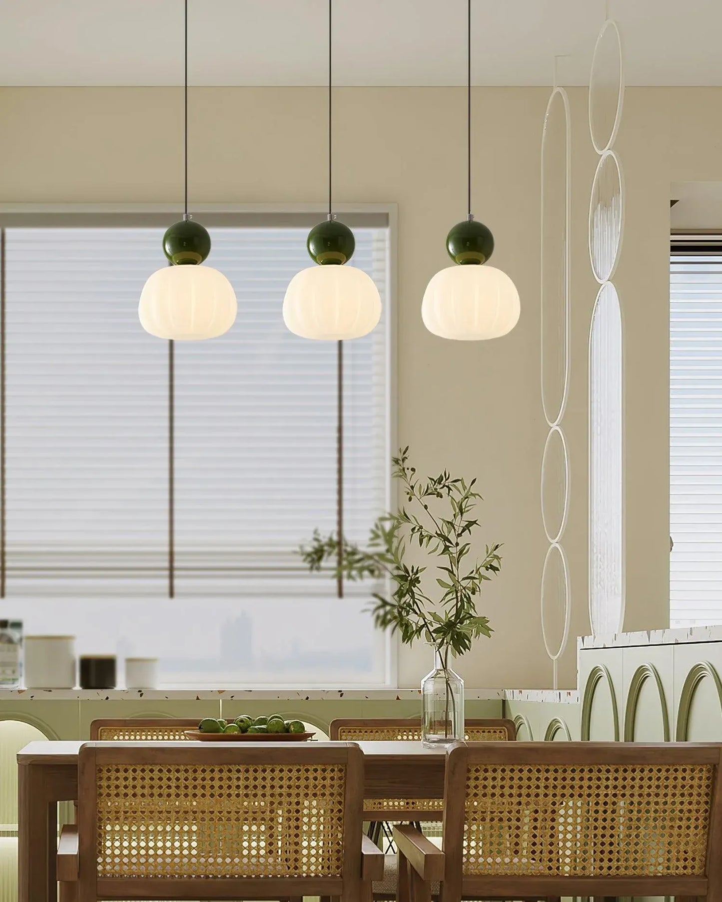 Yedra Pendant Light | Round Organic Acrylic Design